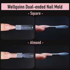 Ultra-thin Wellquinn molds showing natural cuticle guide for precise placement