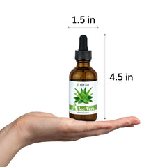 Well's Oil Aloe Vera Oil hair-application shows lightweight conditioning and frizz control