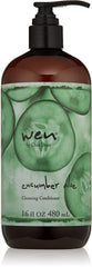 WEN Cucumber Aloe Cleansing Conditioner bottle front, a refreshing clarifying cleanse for all hair types.