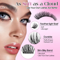 Wendy Lashes BASF soft fiber lashes with flexible movement