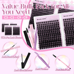 Wendy Lashes C9 style lashes for dramatized yet soft fullness