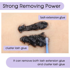 Wendy Lashes cluster lash remover cleans glue and oils from lashes