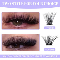 Wendy Lashes ultra-light basf fiber clusters feel comfortable and long-lasting.