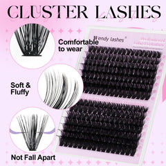 Wendy Lashes featherlight eco materials offer comfortable wear with a natural matte finish
