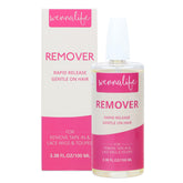 Wennalife Tape-In Extension Remover bottle pour: easy handling for precise application.
