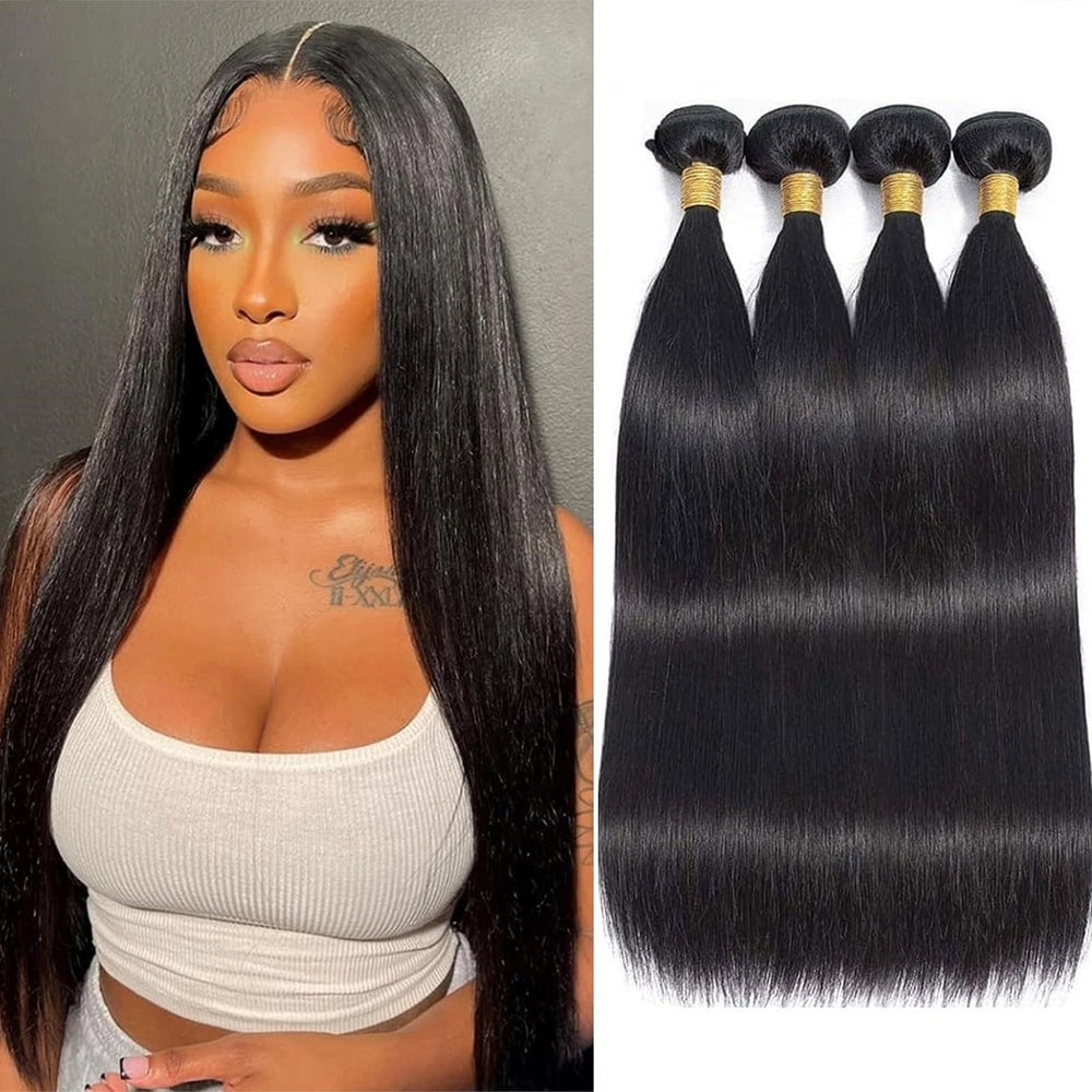 WENYAN straight bundles 16inch weft for seamless blend.
