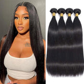 WENYAN straight bundles 16inch weft for seamless blend.