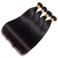 WENYAN straight bundles 18inch weft for natural look and easy styling.