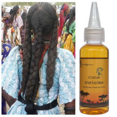 West African Scalp Awaken Oil bottle, promotes scalp nourishment for fuller-looking hair.