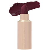 Westman Atelier Lip Suede Lou Lou swatch shows vibrant, long-lasting color.
