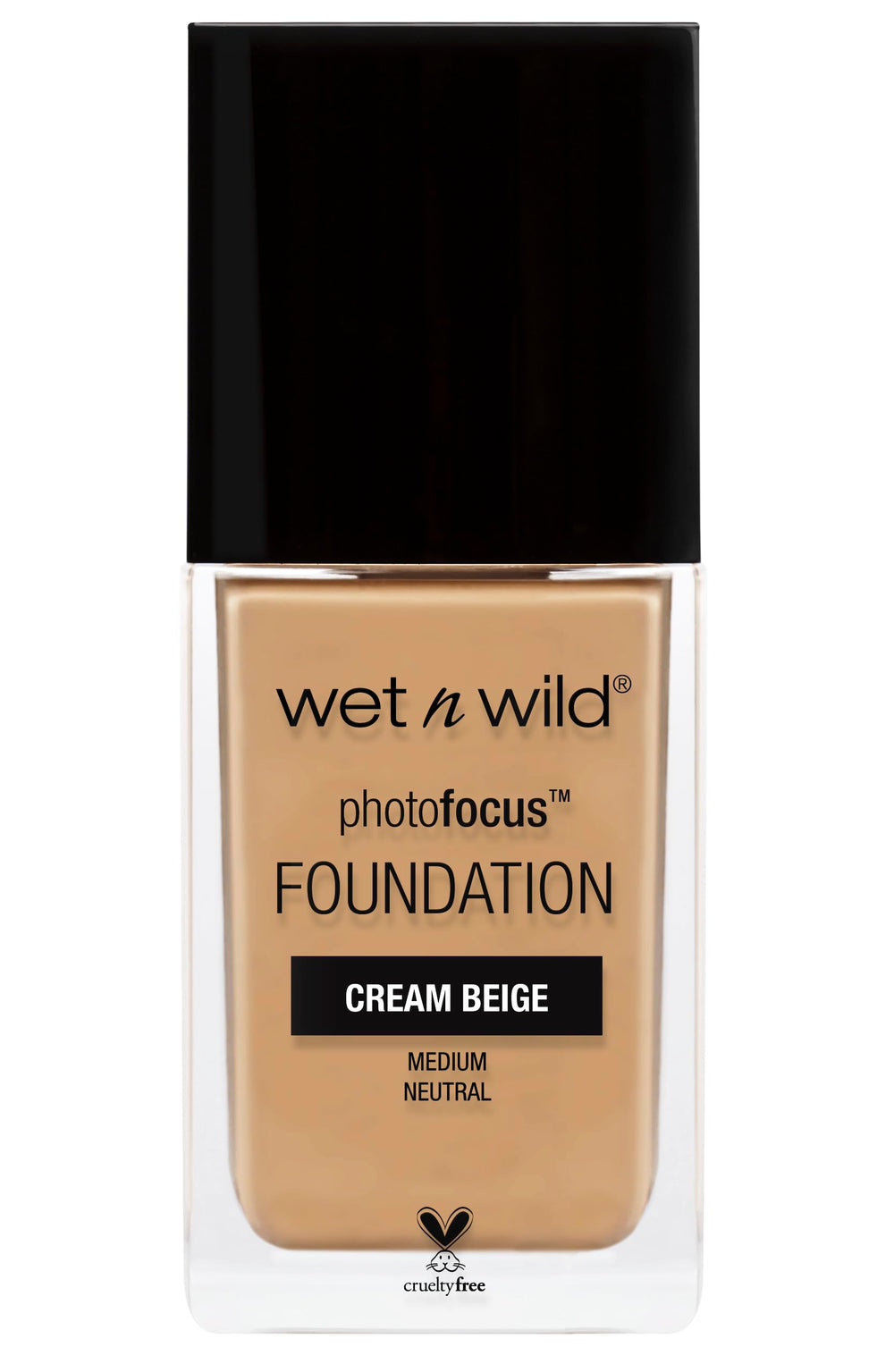 wet n wild Photo Focus Matte Foundation bottle front for camera-ready skin.