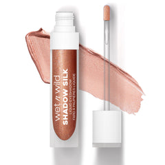 Wet n Wild Shadow Silk Heart Of Rose Gold close-up showing vibrant shimmer for bold lids.