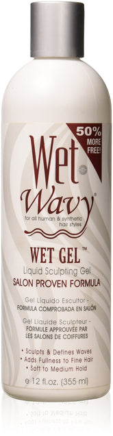 Wet-N-Wild Wet Gel bottle showing hold for waves and definition.
