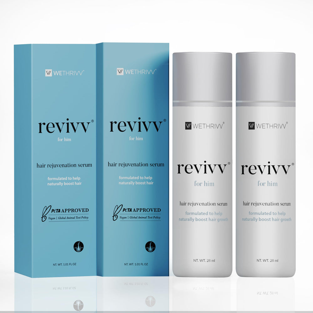 WETHRIVV REVIVV serum roll-on bottle for precise scalp application