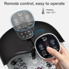 WHALSTAR foot spa provides heat, bubbles, and jets for a relaxing foot massage.