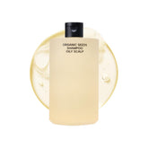 Whamisa Organic Seeds Shampoo bottle for a refreshing cleanse that helps control oil.