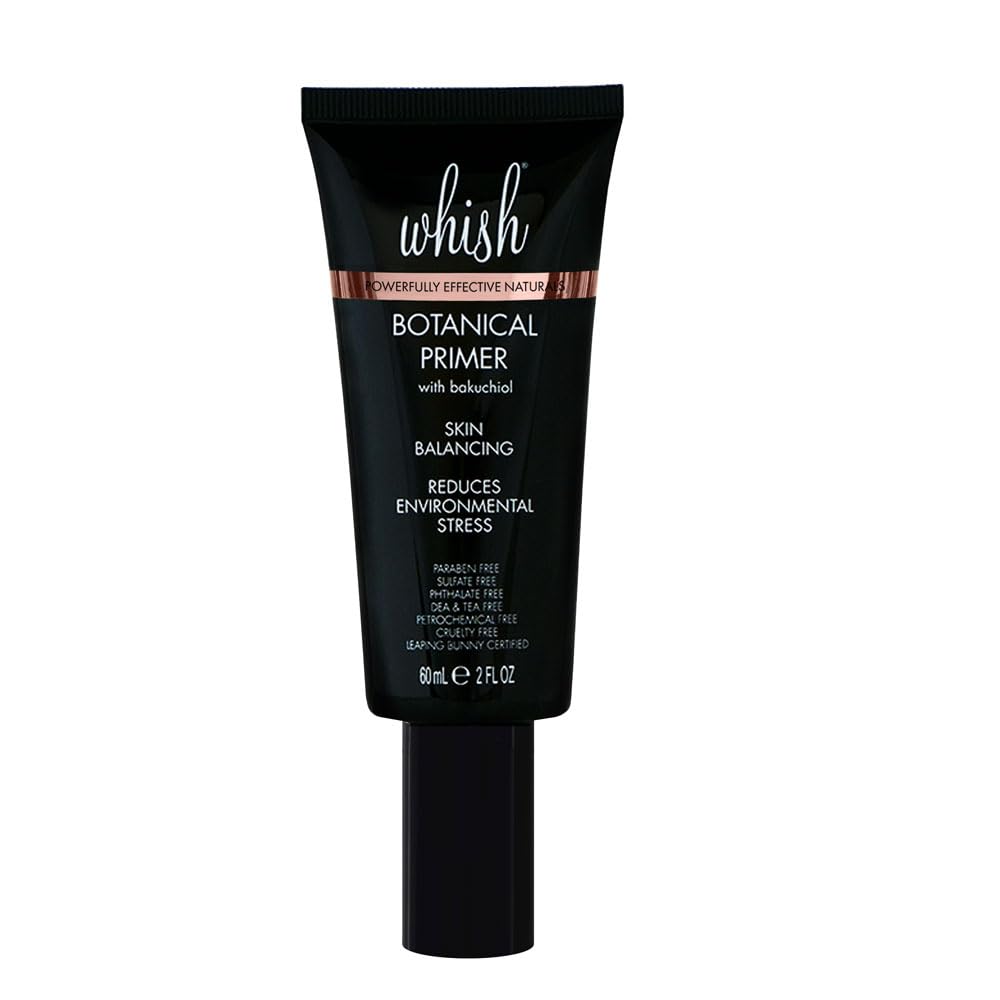 Whish Botanical Primer bottle with pump for a smooth makeup base