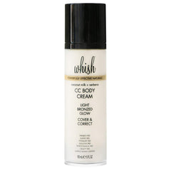 Whish Coconut Milk Verbena CC Body Cream bottle glow for instant luminosity