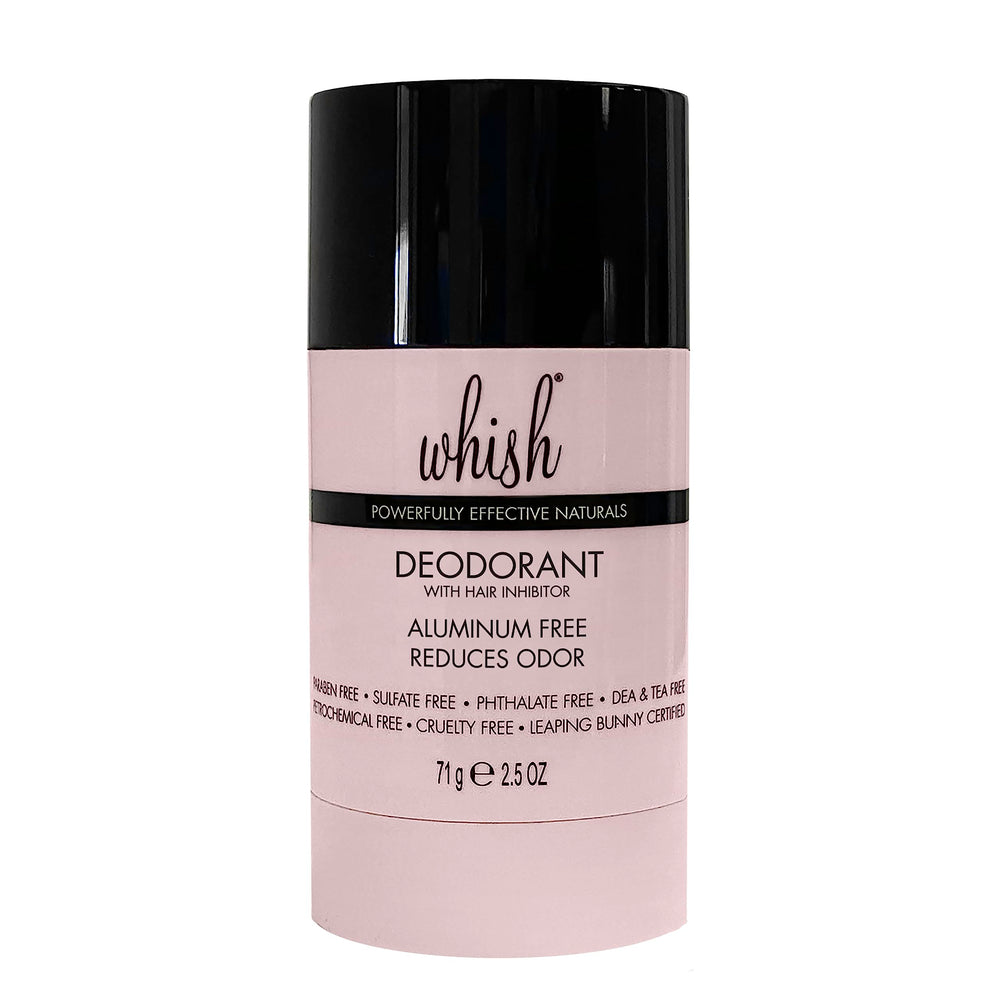 Whish aluminum-free deodorant stick applying smoothly for all-day freshness.