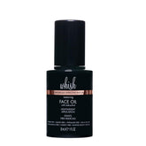 Whish Face Oil with Bakuchiol bottle pour demonstrates quick absorption for daily hydration.