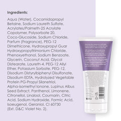 White Hot Brilliant Shampoo massaged into hair during cleansing