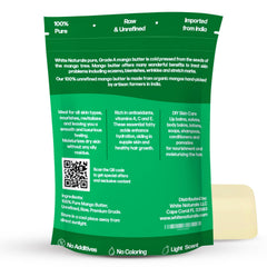 White Naturals Mango Butter rich texture highlights deep moisture for the body.
