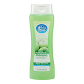 White Rain Apple Blossom shampoo bottle shown for hydrating hair