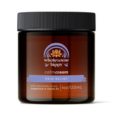 Wholesome Hippy Magnesium Calm Cream bottle for soothing relaxation and skin comfort.