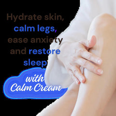 Packaging of Wholesome Hippy Magnesium Calm Cream highlights vegan, cruelty-free branding.