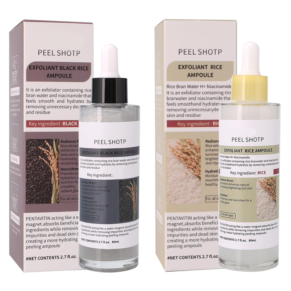 WICUSE Black Rice Exfoliant bottle for at-home spa exfoliation.