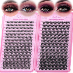 WIGICD Manga Lash Clusters kit with D curl for a soft, natural finish.