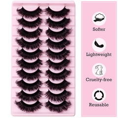Wikbik cat-eye lashes with DCurl for noticeable length