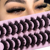 Wikbik mink lashes fluffy 20mm stirps add soft dramatic volume for daily wear
