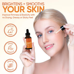 Wild Doe Naturals Vitamin C Serum ferulic acid glow on skin.