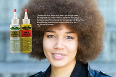 Wild Growth Hair Oil application steps show easy routine to reduce blow-dry time.