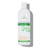 Wild Naturals Psoriasis Shampoo bottle promoting hydrating scalp care.