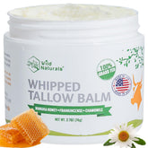 Wild Naturals whipped tallow honey balm on skin application for hydration