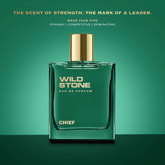 Wild Stone Chief EDP mandarin and bergamot top notes for an invigorating opening.