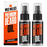 Wild Willies beard oil 2oz bottle – deep conditioning for dry, coarse beards.