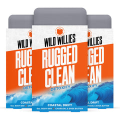 Wild Willies Coastal Drift soap pack for refreshed skin and odor protection.