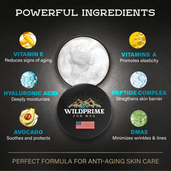 WildPRIME hyaluronic acid keeps skin hydrated with lasting moisture.