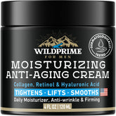 WildPRIME men's face moisturizer hydrates and smooths daytime skin.