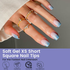 Wilfniee soft gel material nails for comfortable, flexible wear