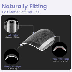 Wilfniee twelve-size nail tips set covers most nail shapes
