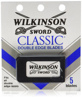 Wilkinson Sword Classic blades sealed packaging close-up showing long-lasting edge.