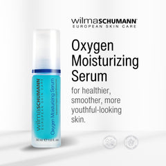 Applying Wilma Schumann Oxygen Serum as part of daily routine under moisturizer