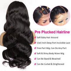 Wingirl 28-inch body wave wig delivering dramatic, flowing movement