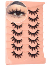 Winifred anime wispy cat eye lashes for cosplay and dramatic look.