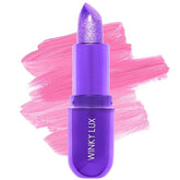 Winky Lux Amethyst Glimmer Balm tube showing color-changing tint for lips