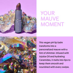 Winky Lux Aurora Glimmer Balm provides hydration with ceramides for softer lips